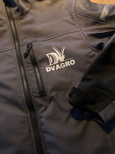 Bedrukte werkjas met borstlogo